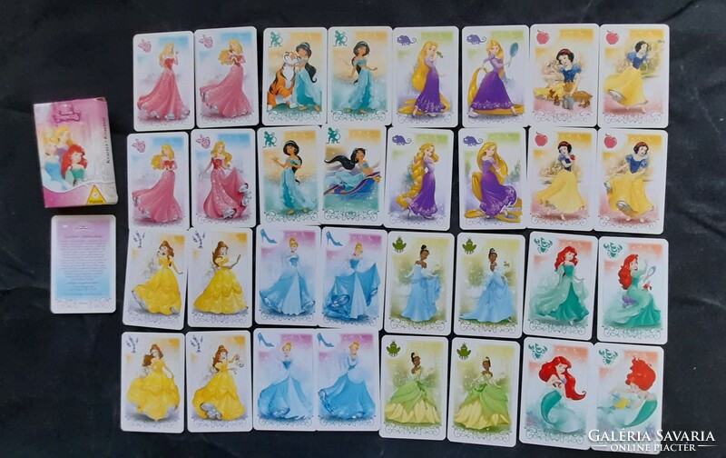 Disney kvartett gyerek kártyajáték - Hercegnők -