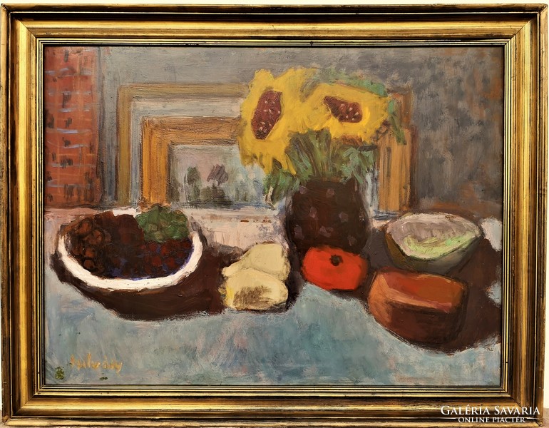 Margit Szilvásy (1898 - 1977) still life c. Gallery painting 90x70cm with original guarantee!