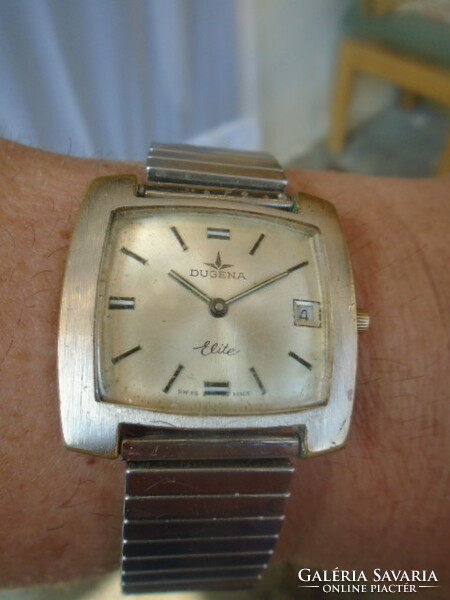 Dugena elite extra luxury larger size ffi watch with 3805 werk works well 3.3 x 31