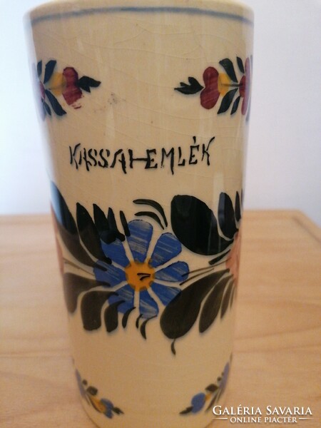 Körmöcbányai kerámia váza Kassai emlék.