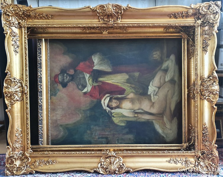 Blondel antique frame 75x100 cm, restored
