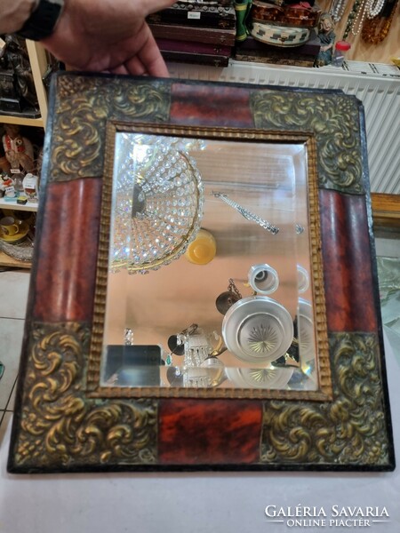 Old mirror in a gilded frame