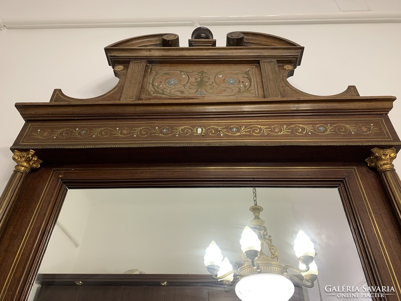 Antique console table with mirror