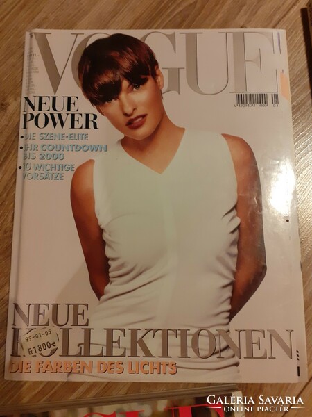 ÚJSÁG - Vogue 1995, 1999 magazines english german edition -ár/db - szép állapotú régi