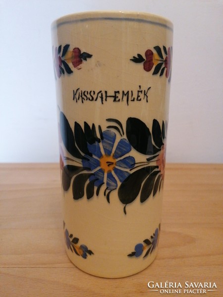 Körmöcbányai kerámia váza Kassai emlék.