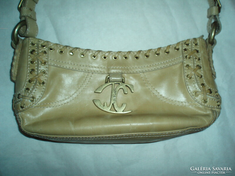 Vintage original just cavalli small genuine leather handbag, shoulder bag