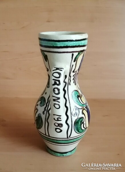 Korondi ceramic jug 1980 Imre Győrfi 20 cm (21/d)