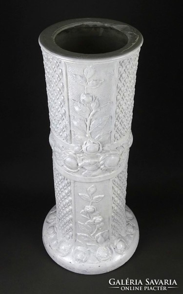 1J982 old ceramic flower stand pedestal 52 cm