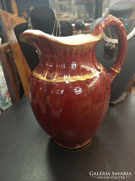 Antique majolica jug