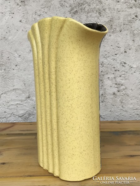 Dekorativ Sárga Szögletes Váza T-218