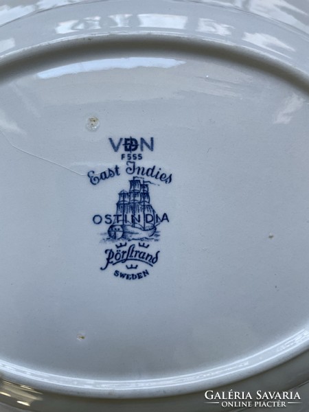 Svéd Rörstrand Ostindia porcelán tál