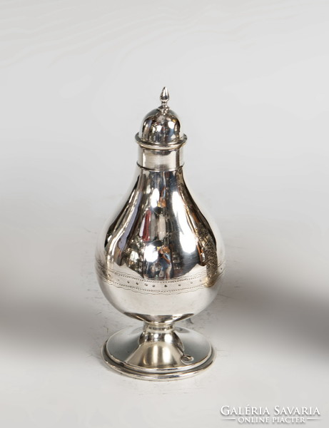 Silver spice holder (for serving mustard powder, paprika spices at the table)