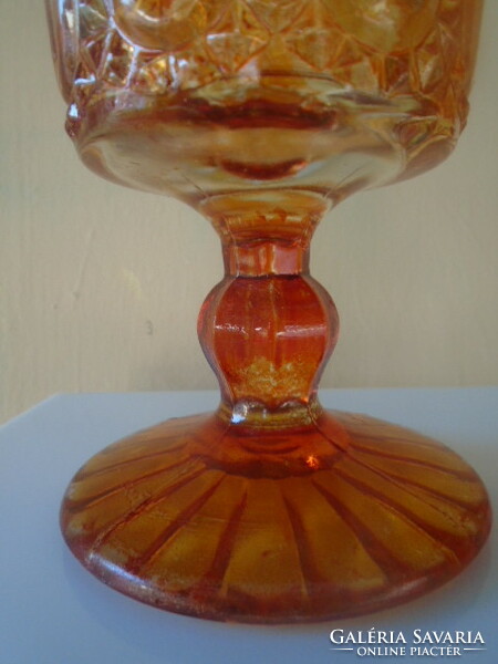 Moser stilusú  Antik bieder  vastag talpas pohár/kehely viktoriánus jellegű nagy méretű