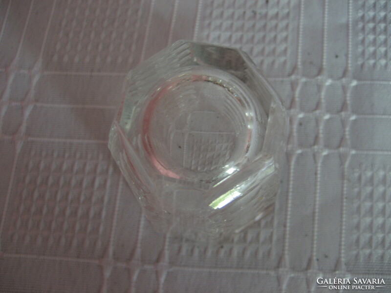 Old octagonal drink glass
