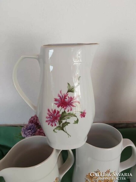 Beautiful lowland floral porcelain water jug, collector's item