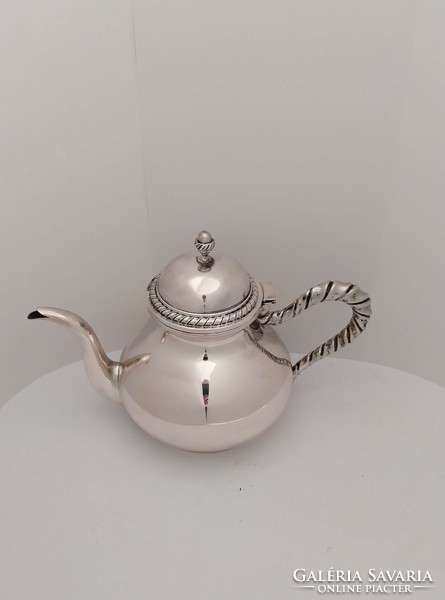 Silver tea and coffee pot sugar set