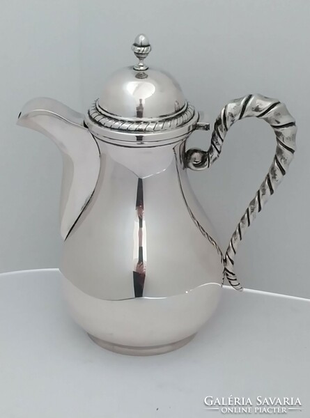 Silver tea and coffee pot sugar set