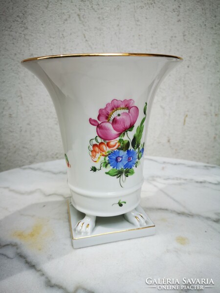 Beautiful Herend porcelain bowl with a nail flower pattern
