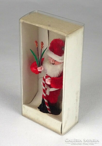 1K039 old Santa figure in original box 9 cm