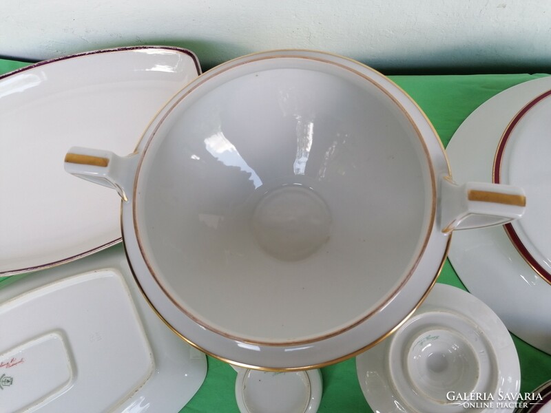 Art deco, (Láng Mihály Budapest) soup bowl and bowls