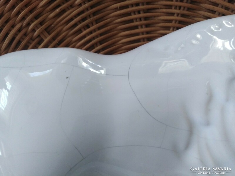 Ceramic buffalo - white