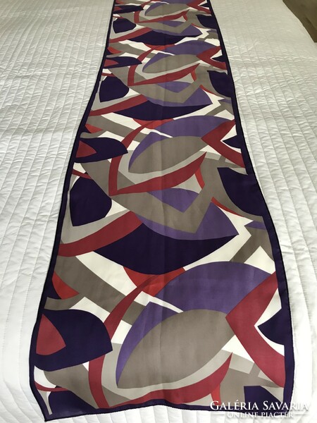 Abstract patterned scarf with beautiful colors, 180 x 40 cm