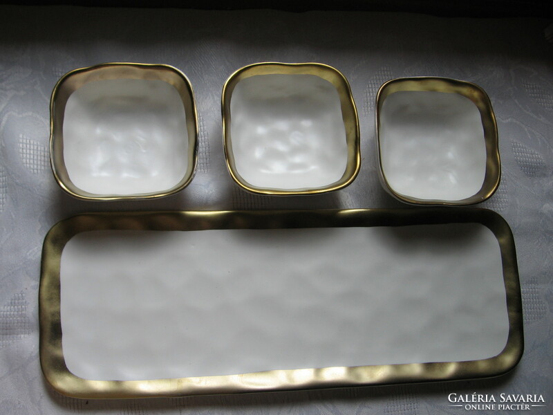 White and gold serving and serving set Roland Germany