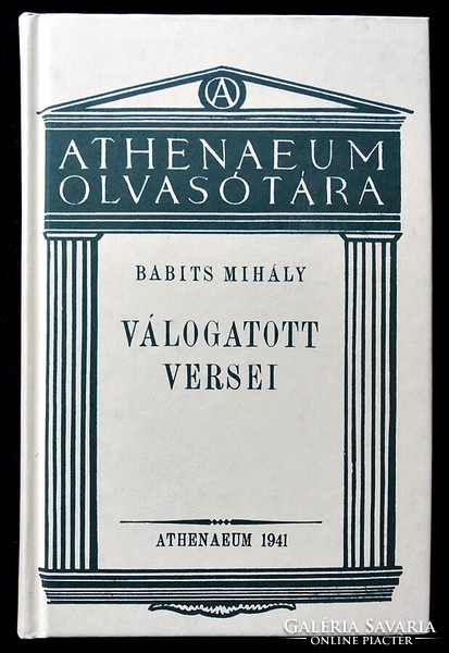 Babits Mihály válogatott versei (1941, reprint; sorszámozott)