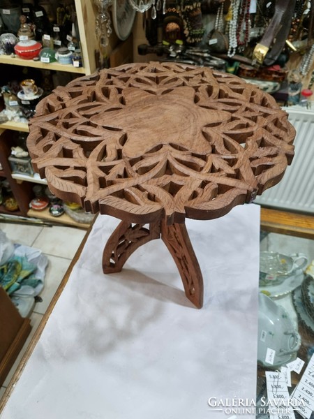 Indian wood carved table