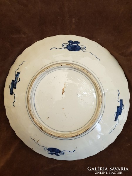 Big size! Antique Japanese Imari bowl 41 cm