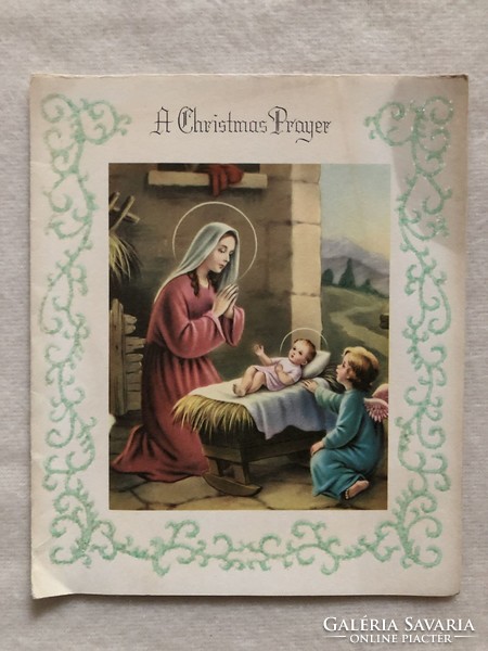 Old graphic openable christmas postcard - paramount - usa