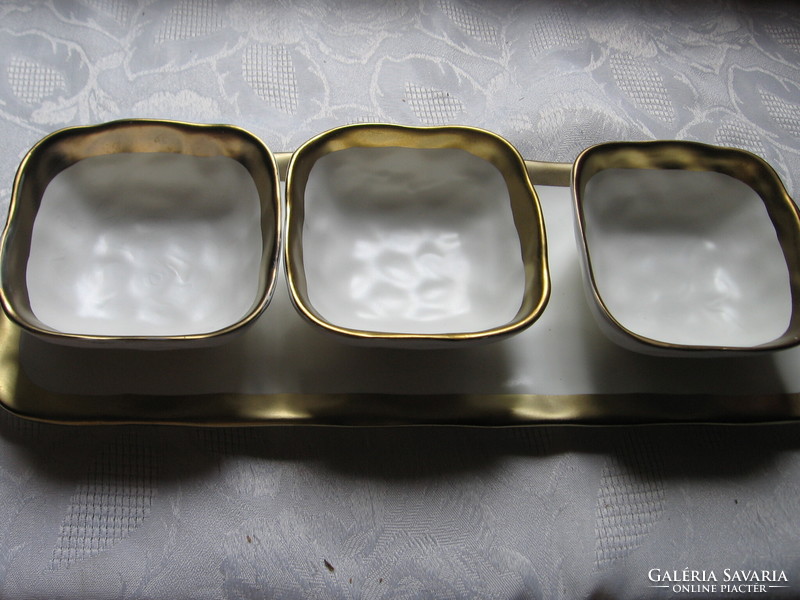 White and gold serving and serving set Roland Germany