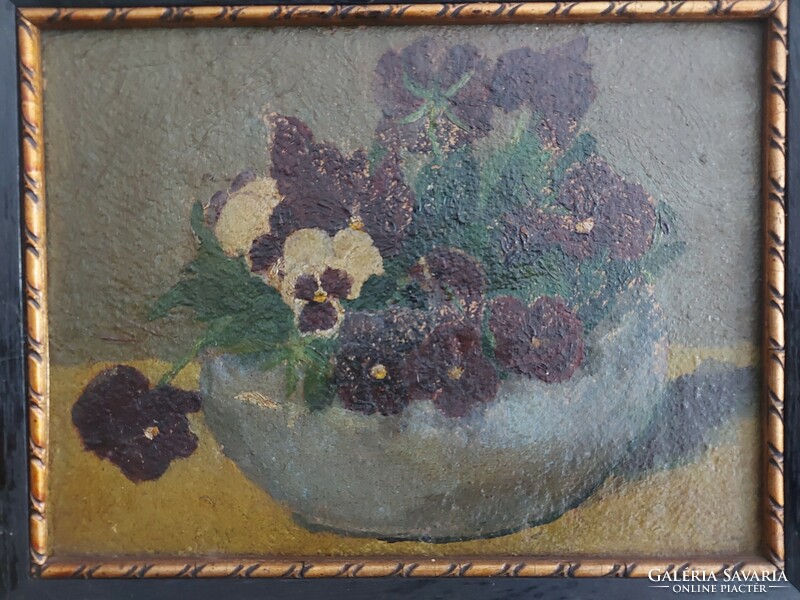 Unsigned painting - pansy 117