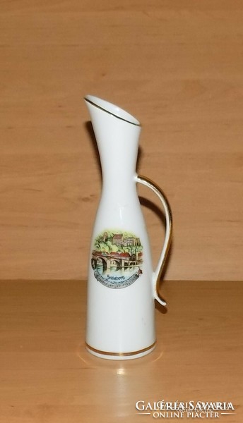 König bavaria heidelberg commemorative gilded porcelain jug vase 19.5 cm (14/d)