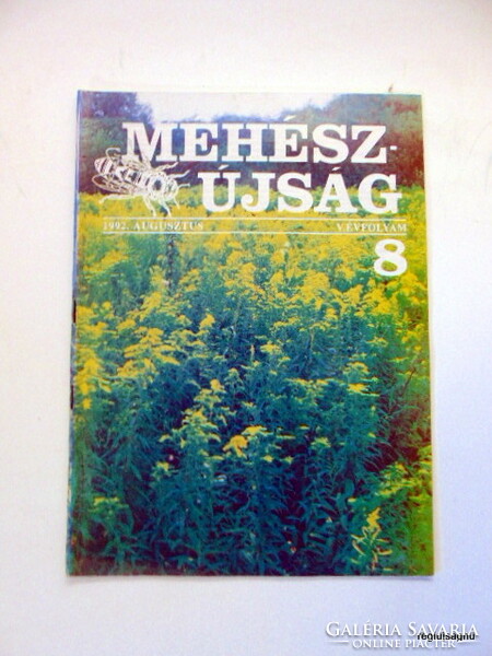 1992 augusztus  /  MÉHÉSZ-ÚJSÁG  /  Szakmai újságok Ssz.:  19347
