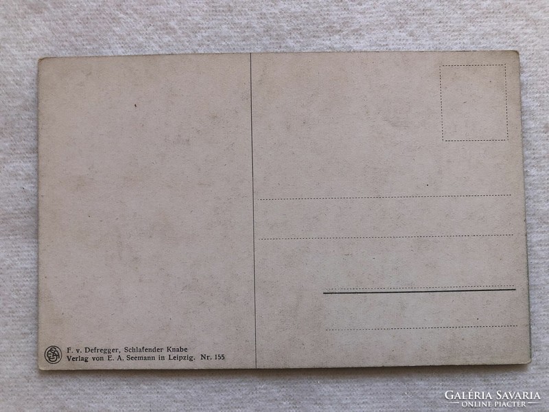 Antik képeslap - postatiszta  -  Franz von Defregger