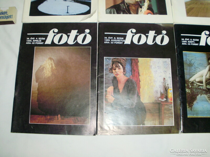 "FOTO" - fotószaklap 1989/1990 - nyolc darab együtt