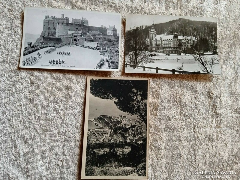 Photo card - Edinburgh Castle/Lillafüred/Monaco 3 pcs