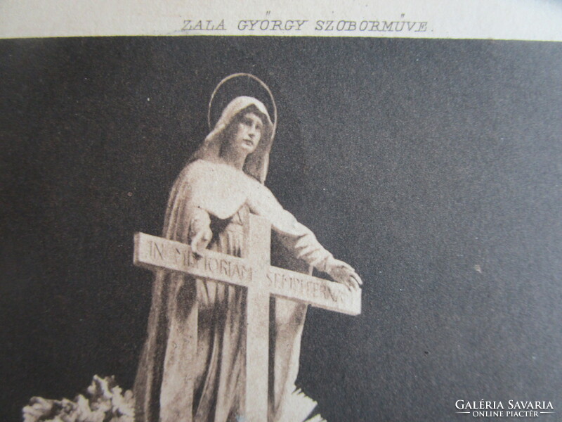 SISSI ERZSÉBET KIRÁLYNÉ síremlék a családi sírboltban Zala György szobor KORABELI FOTÓ - LAP 1900