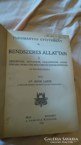 Rrr!! Dr. Lajos Soós: Systematic Psychiatry I-II bound together 1924 danubia publishing house Pécs-Budapest collectors