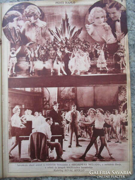 1930 Pesti diary newspaper picture artwork jubilant Miklós Horthy + family social life art