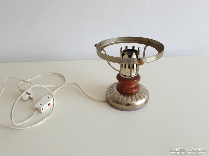 Old vintage small table lamp without shade