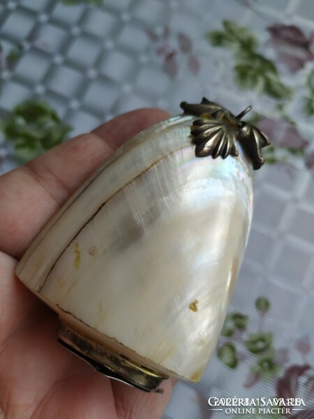 Kagylóból készült medál, kis díszdoboz eladó!