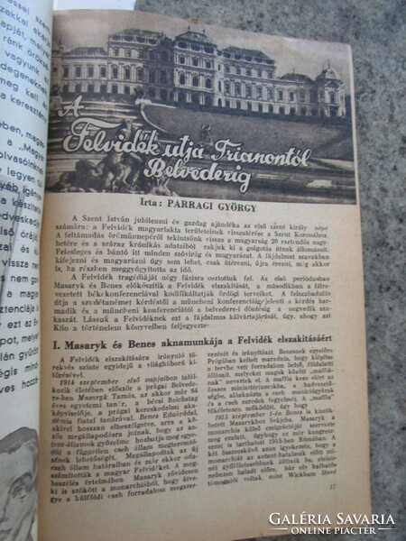 1939 Yearbook of the Hungarian nation. Miklós Horthy is on the cover