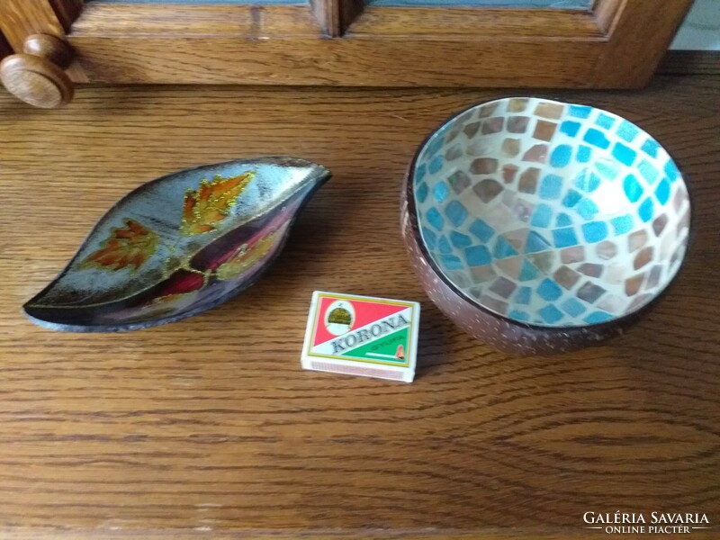 Handcrafted decorative dishes are sold together or separately