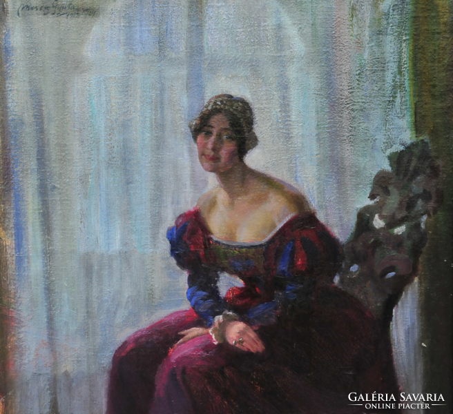 Gyula Merész Müllernek(1888-1949): Ifjú hölgy portréja (1915)
