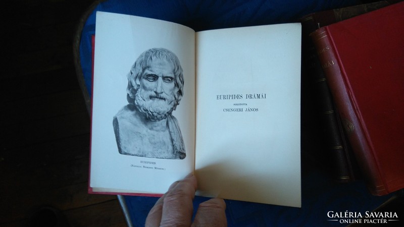 CSENGERI JÁNOS. EURIPIDES DRÁMÁI I-III--1911-15-19  MAGYAR TUDOMÁNYOS AKADÉMIA kiadó-NEM EGYÖNTETŰ D