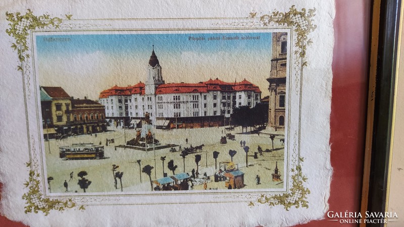 (K) Szép kis kép a régi Debrecenről 29x23 kerettel