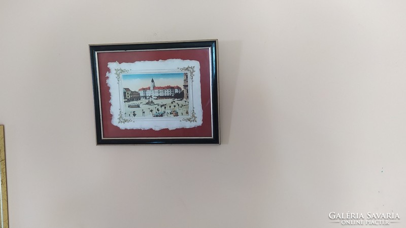(K) nice little picture of the old Debrecen with a 29x23 frame