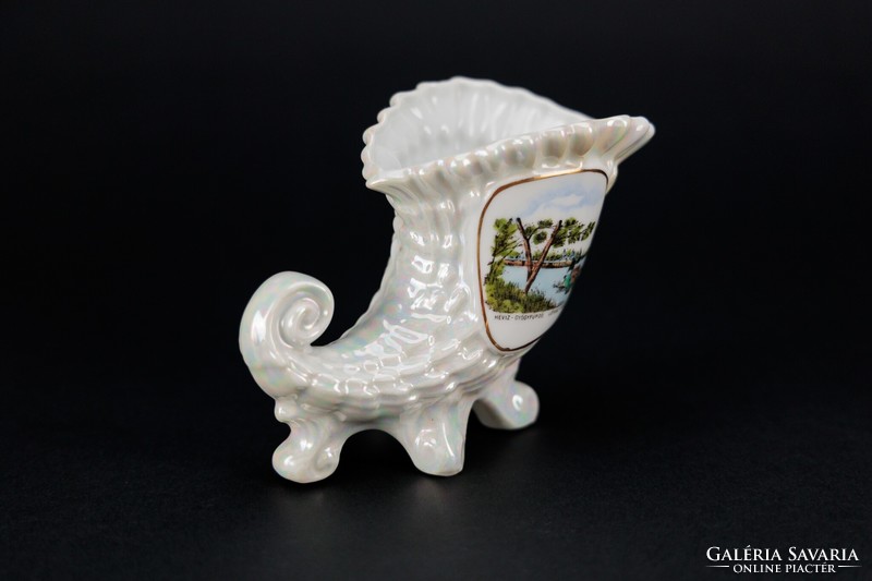 Victoria csehszlovák porcelán szerencsehozó kürt